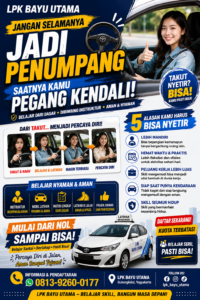 SAATNYA KURSUS MENGEMUDI